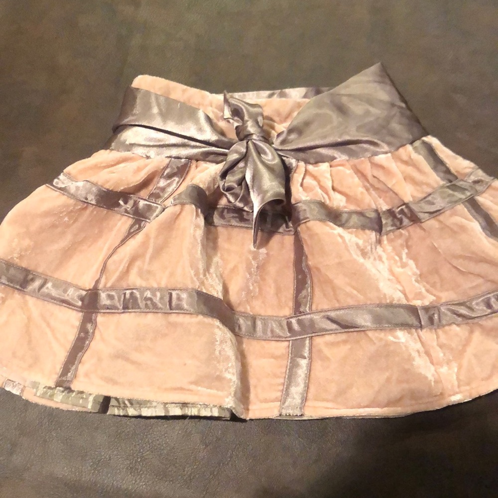 Elegant Pink and Silver Kids Skirt